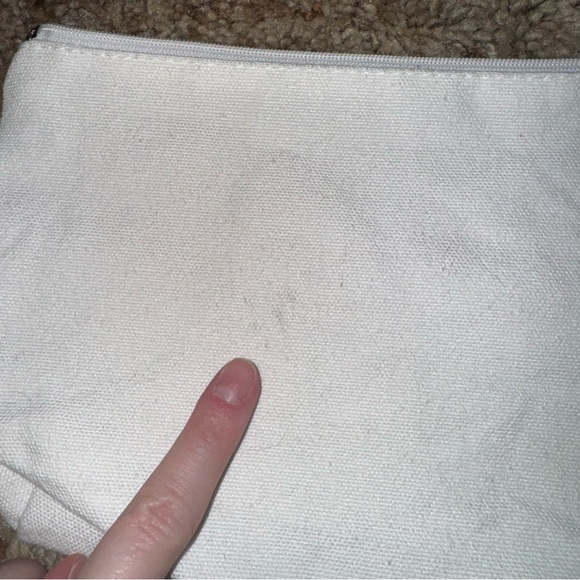 ✅100% Cotton Canvas Zip Pouch You Are Loved Rainbow - Picture 6 of 6